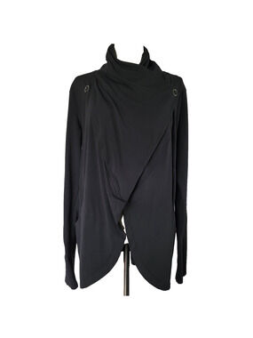 Yogalicious Y2K Wrap Top Womens L Athleisure Activewear Yoga Casual Whimsygoth